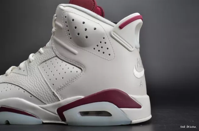 650 Comfortable 6 Jordan 384664-116 Maroon Retro 0822